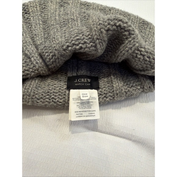 J. CREW 100% Lamb's Wool Watch Cap Men's OS Outdoor Preppy Rugged Hiking Snow - Picture 4 of 5